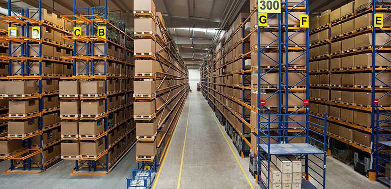 A warehouse optimized for productivity and efficiency